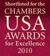Shortlisted for the Chambers USA Awards for Excellence 2010