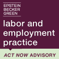 Epstein Becker Green Labor and employment practice badge 
