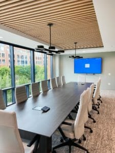 Interior of Epstein Becker Green's Columbus office - photo by Design Collective.