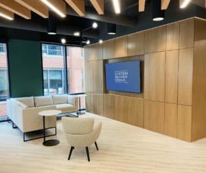 Interior of Epstein Becker Green's Columbus office - photo by Design Collective.