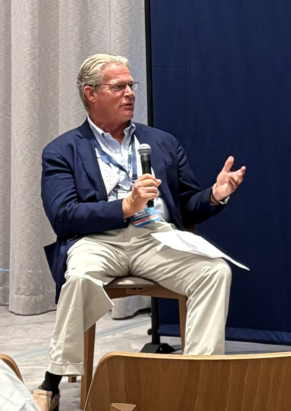 On stage: Ted Kennedy Jr.