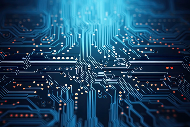 AI technology; computer; data; artificial intelligence; circuit board; electronics; cyber security; network security; backgrounds; digital display; digitally generated image; computer chip; electricity; internet of things; power line; machine learning; cr
