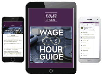 Graphic feature displaying: Wage & Hour Guide for Employers App