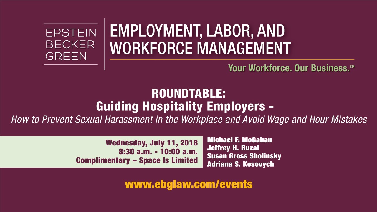 Employment, Labor, and Workforce Management Roundtable Event